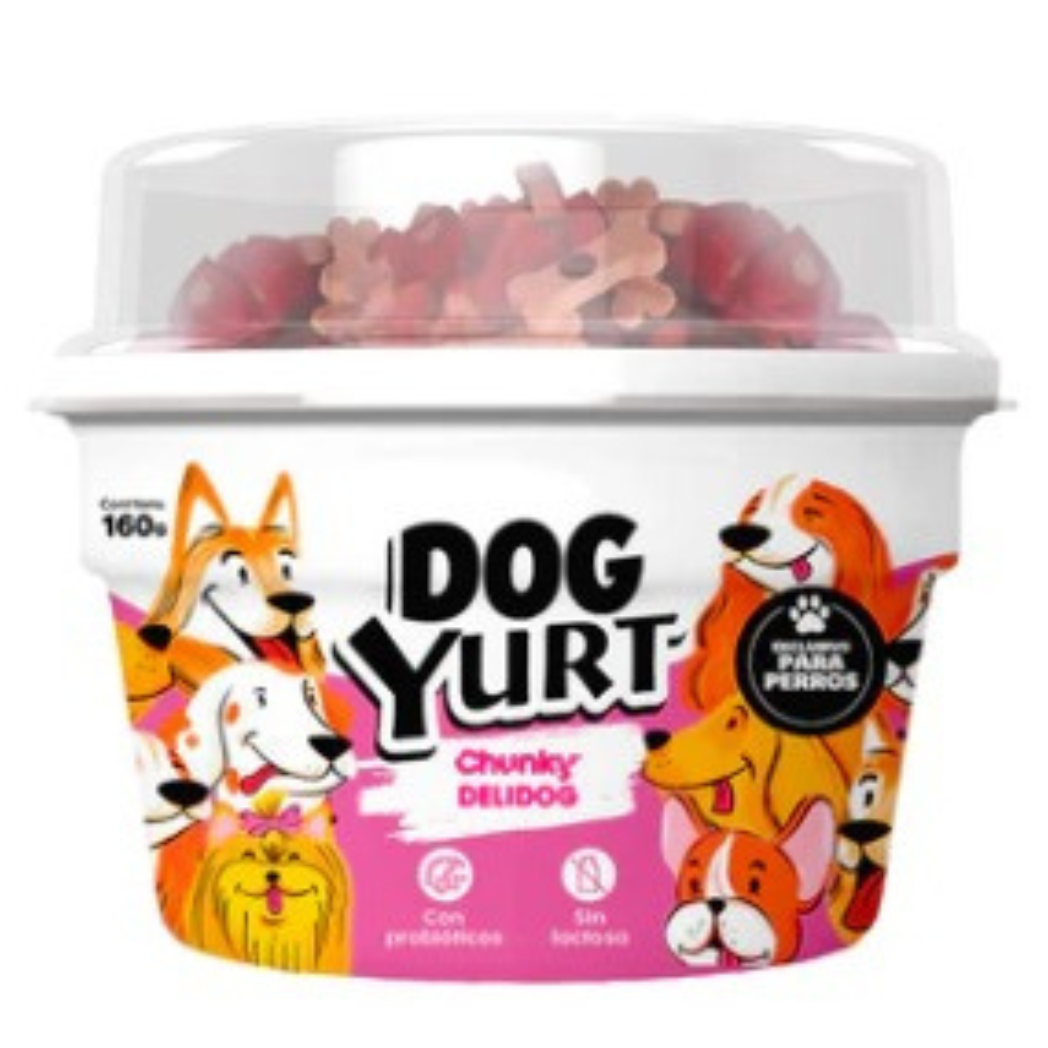 Snack Para Perro Dog Yurt Chunky Delidog Mix X 160 Gr Con Probióticos
