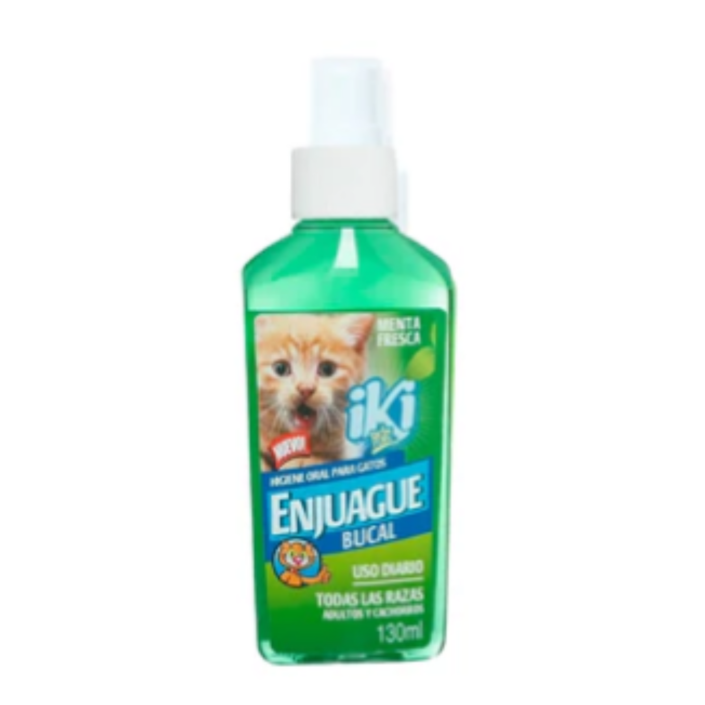 Enjuague Bucal Iki Pets en Spray para Perros y Gatos 130 ml Aseo