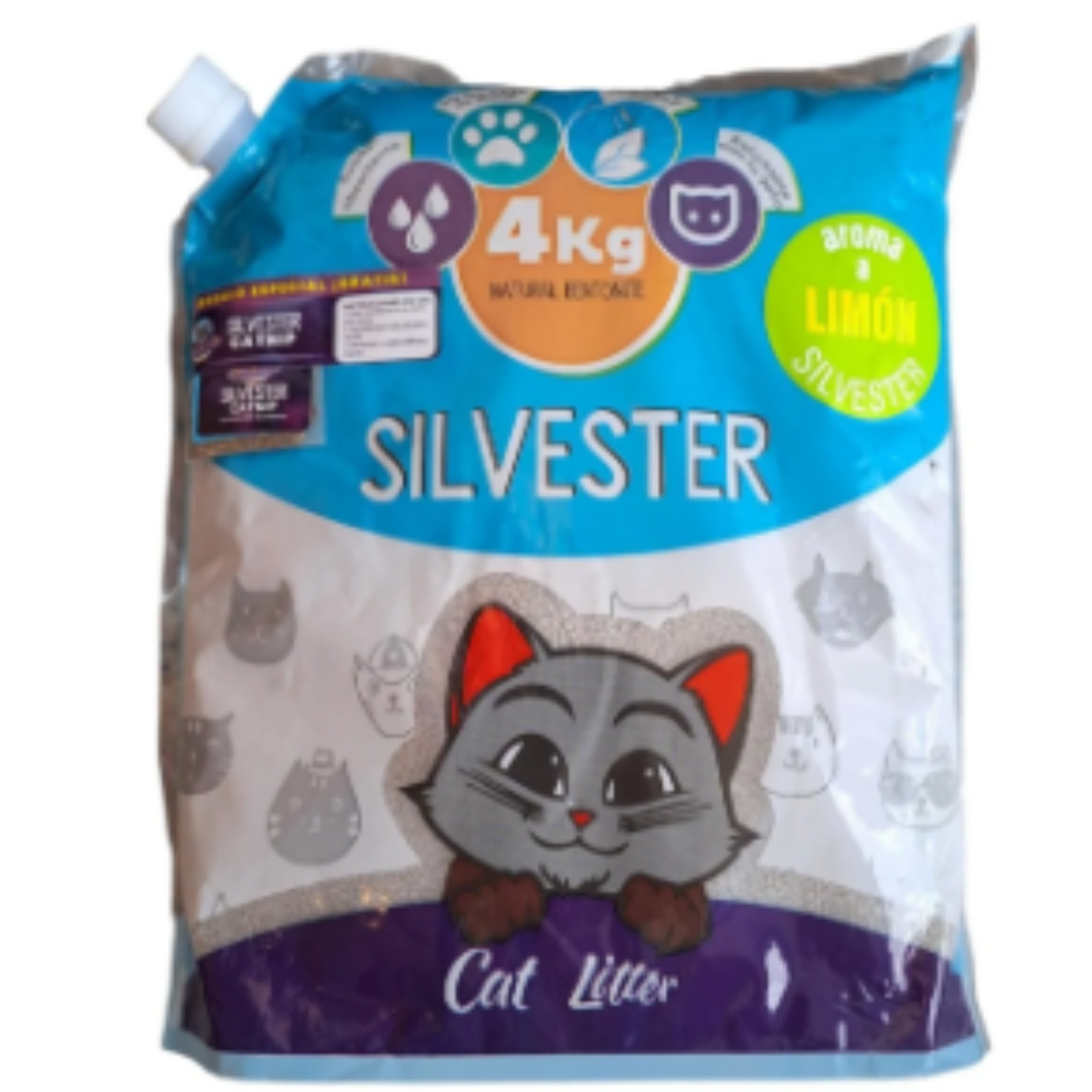 Arena Sanitaria para Gatos Silvester 4 kg Aseo