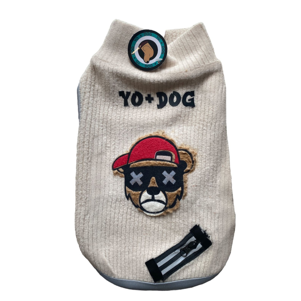 Buzo Para Perro Con Estampado Oso Y Accesorio Cierre Ropa