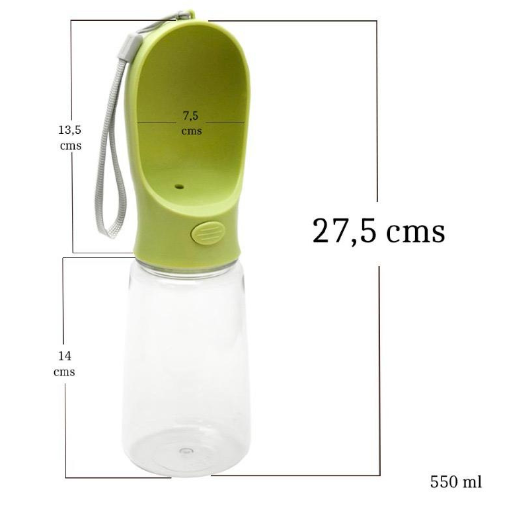 Termo Bebedero Dispensador De Agua Grande Para Mascotas 550 Ml