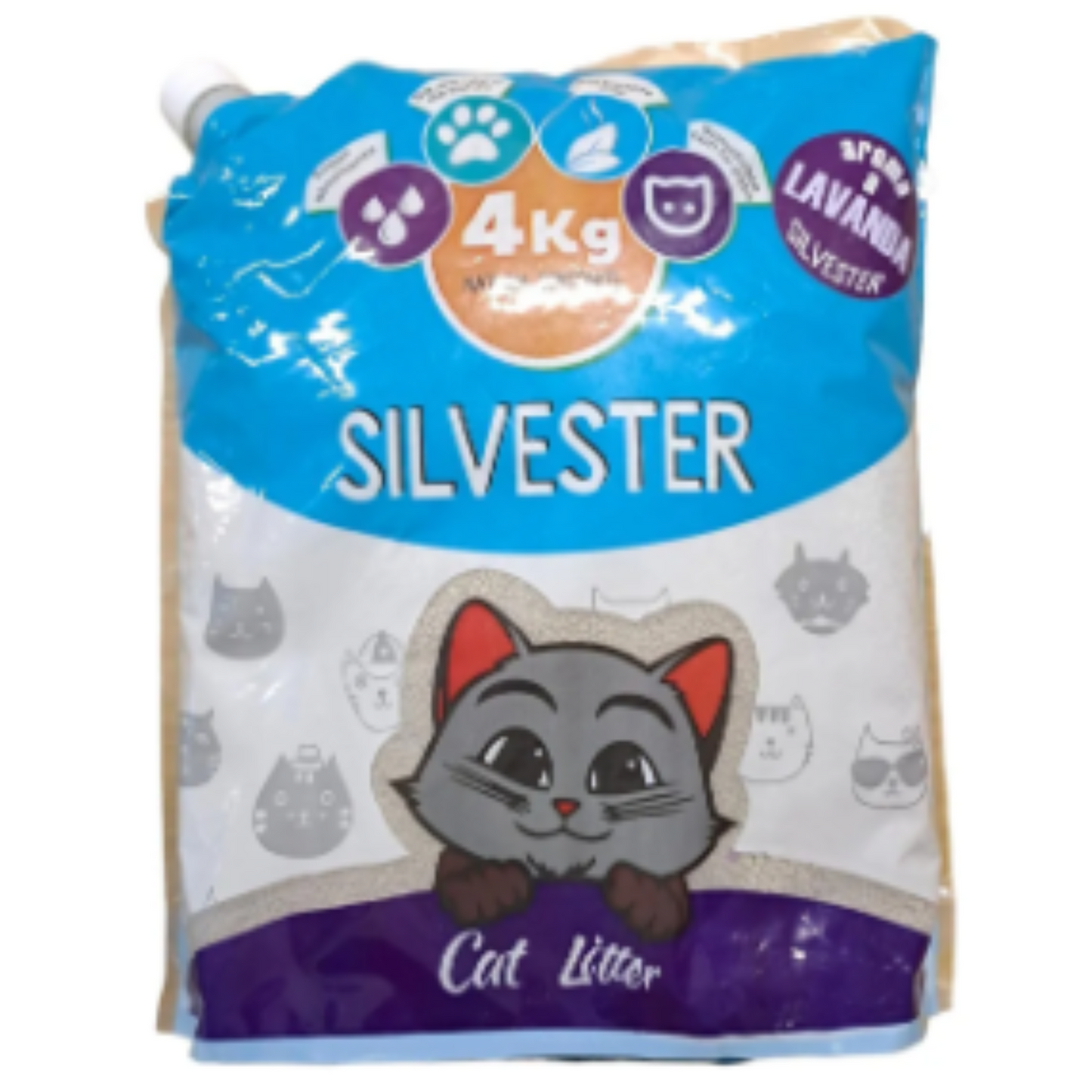 Arena Sanitaria para Gatos Silvester 4 kg Aseo