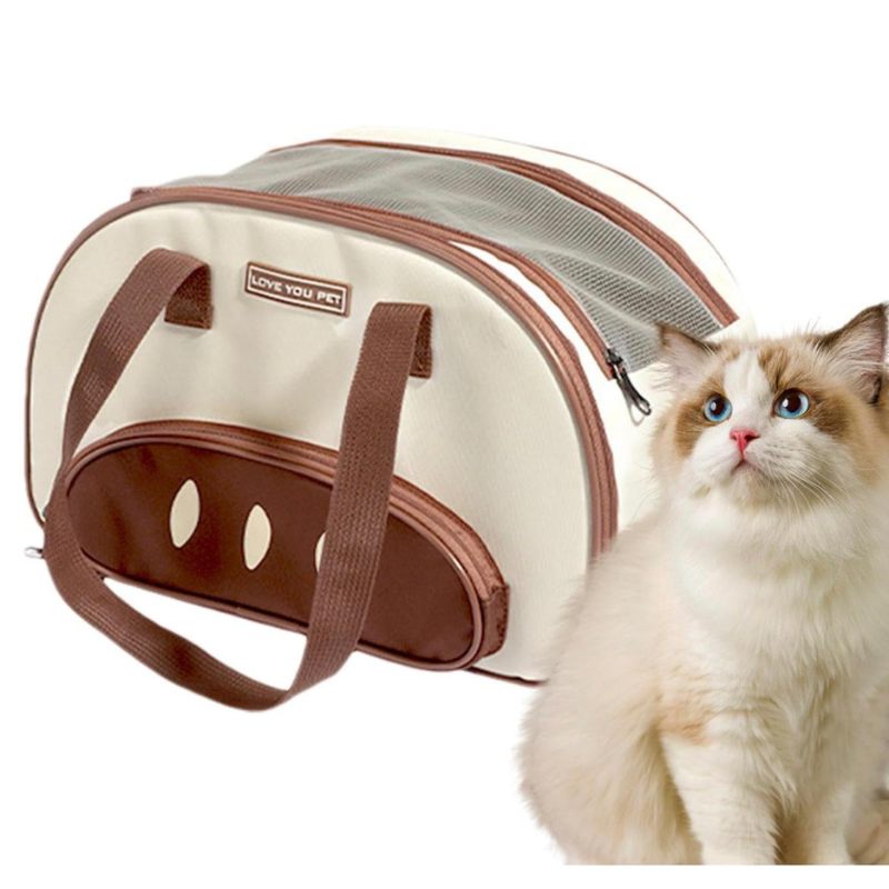 Bolso Transportador Tipo Guacal Para Mascotas Pequeñas 23 Cm De Alto