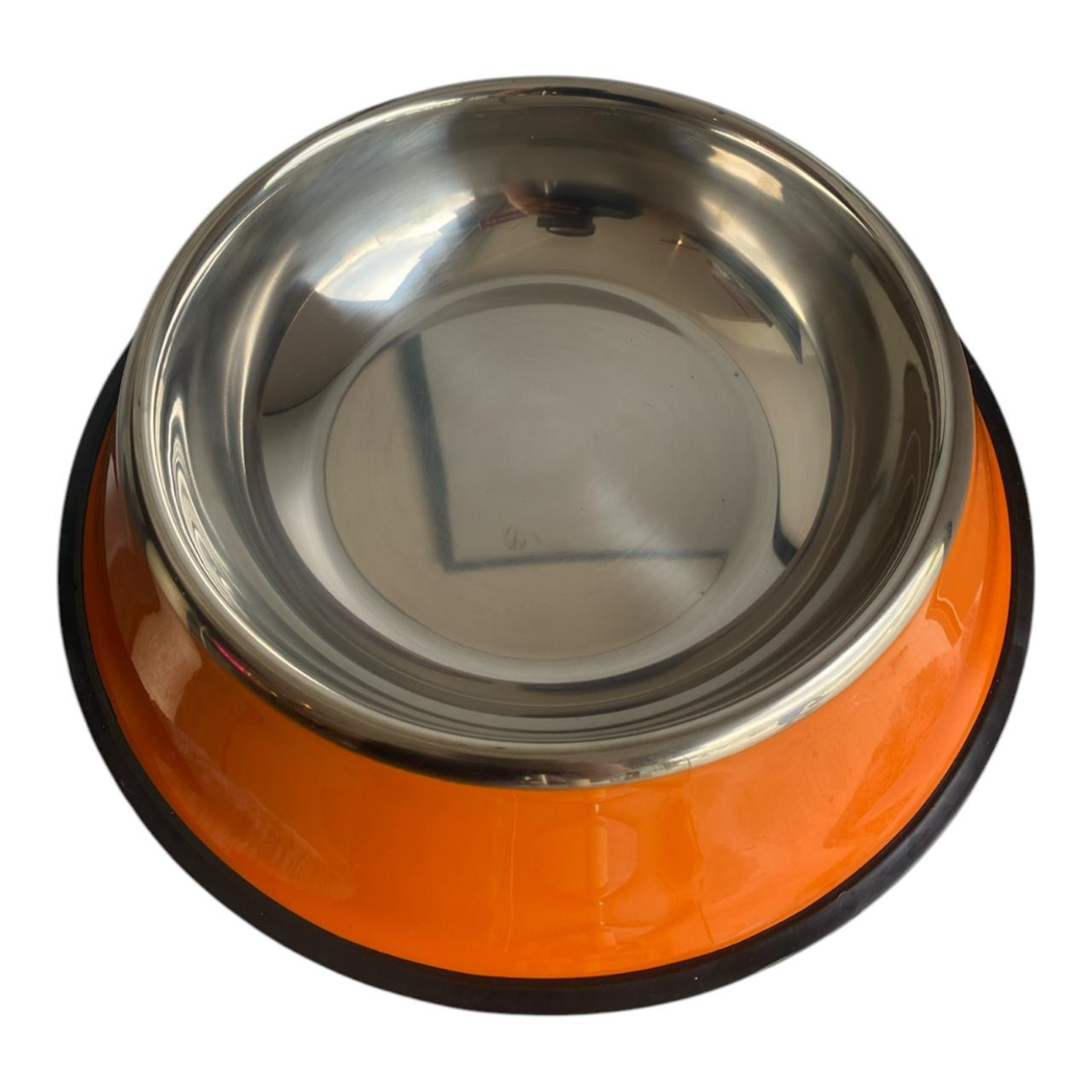 Comedero Acero Inoxidable Para Mascotas 21 Cm Diámetro Grande