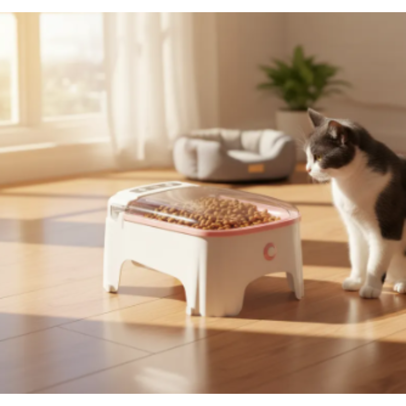 Comedero Dispensador Automático Para Mascotas Con Sensor