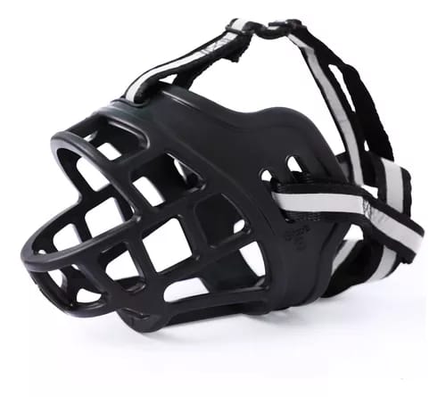 Accesorio Bozal Para Pero con Correa de Nylon Reflectiva