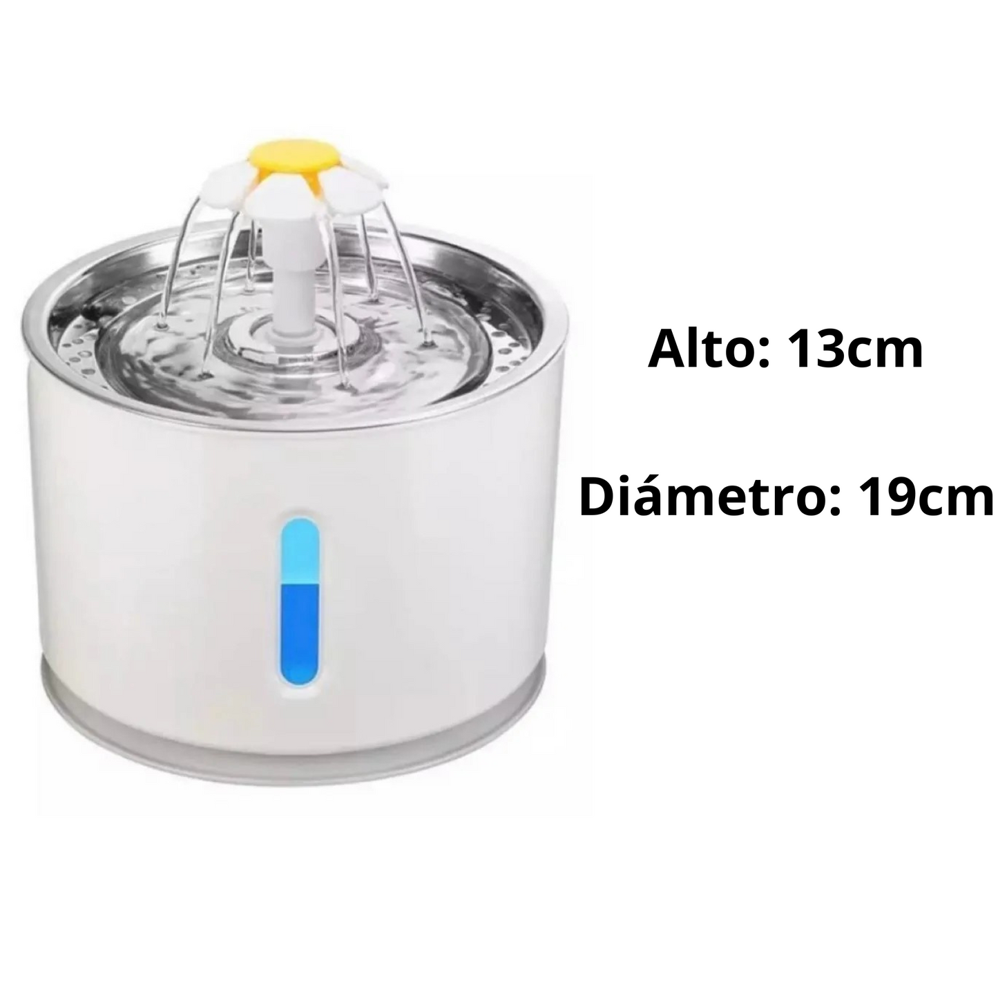 Fuente para Gatos y Perros Redonda con Flor