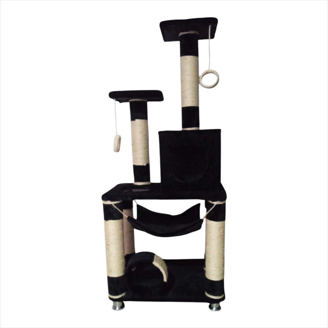 Gimnasio para gatos con Rascador, cueva y hamaca