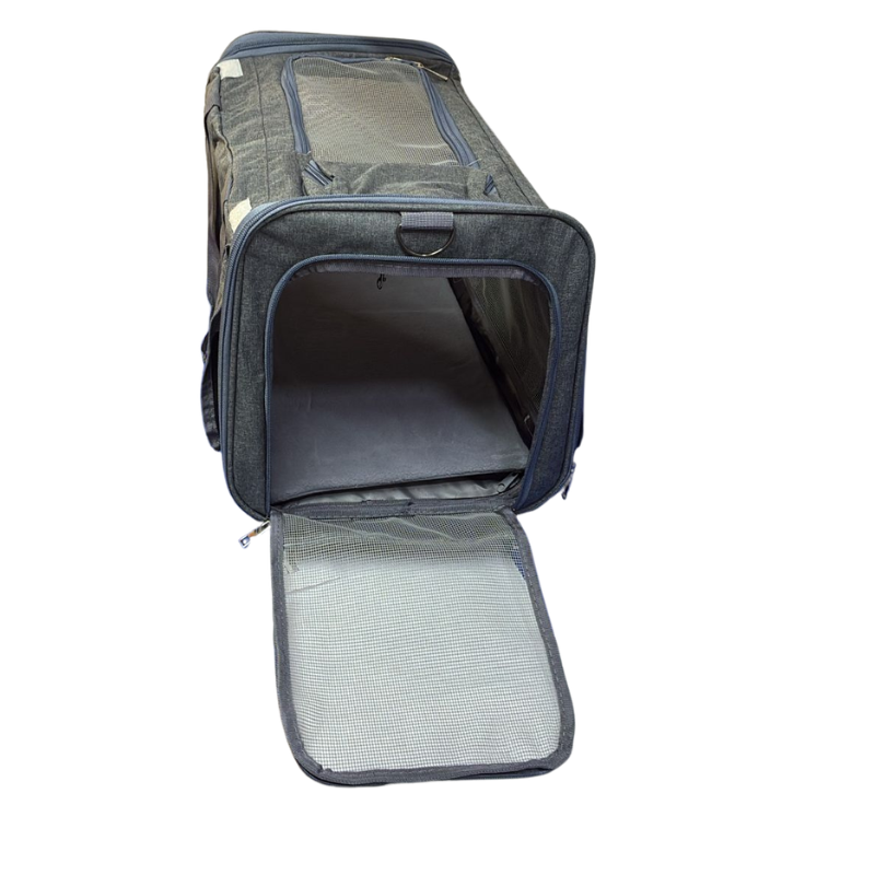 Bolso Transportador Guacal Para Mascotas Laterales En Malla
