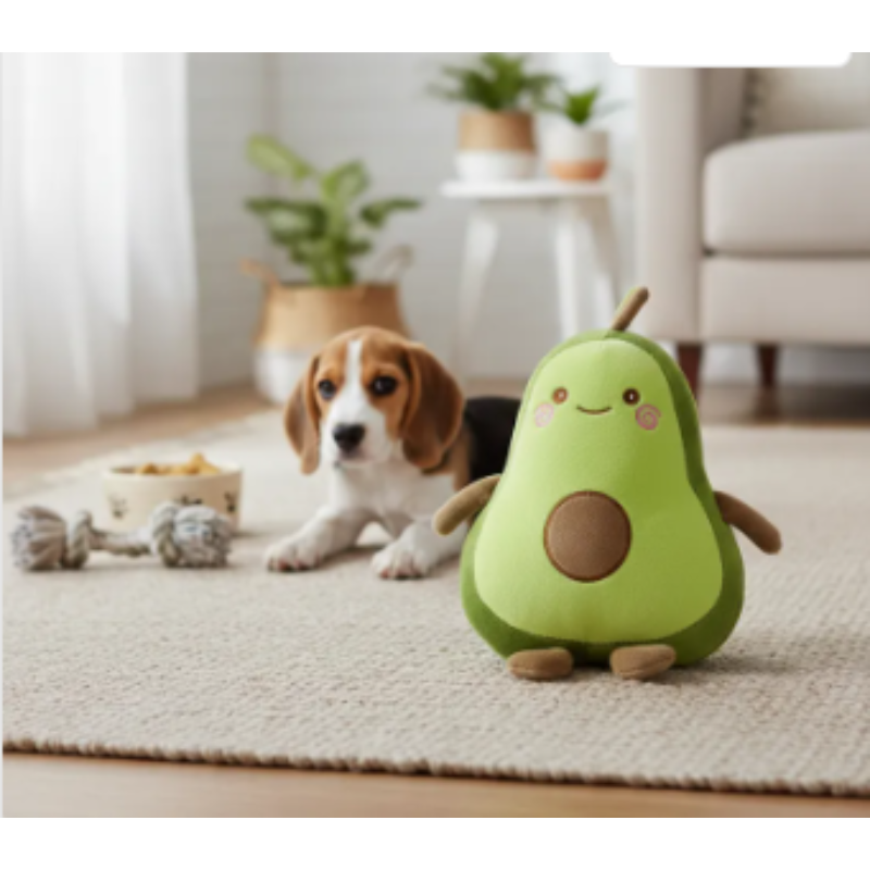 Juguete para Perro Peluche En Forma De Aguacate Con Sonido Tamaño Grande