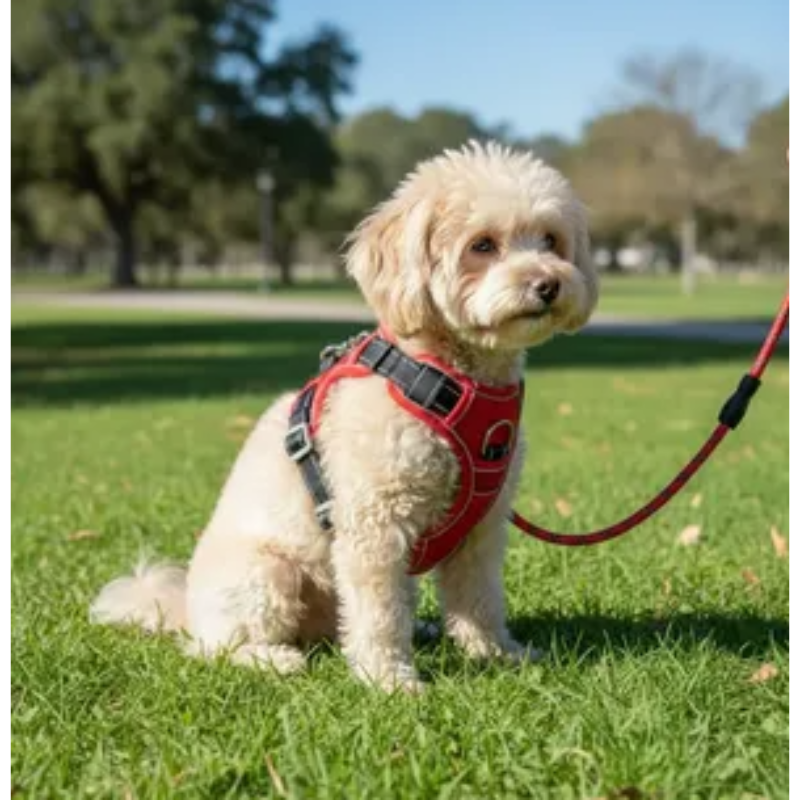 Arnés Pechera Con Traílla Para Perros