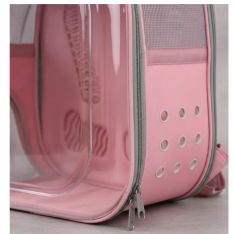 Bolso Morral Transportador Transparente para Mascotas