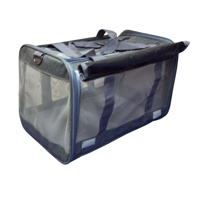 Bolso Transportador Guacal Para Mascotas Laterales En Malla