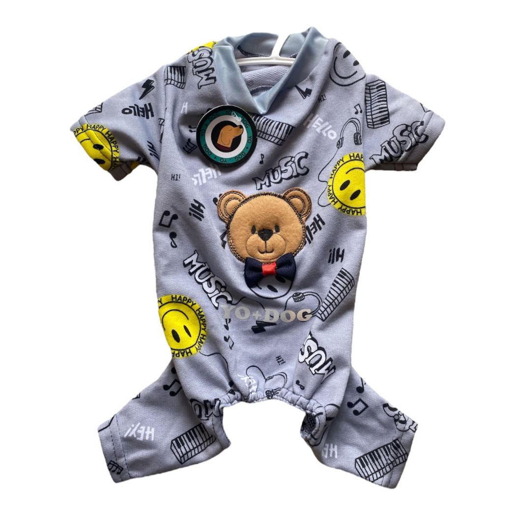 Pijama Para Perro Con Estampado Oso Ropa