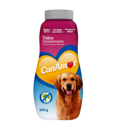 Talco Desodorante CanAmor Perro o Gato 100 G Aseo