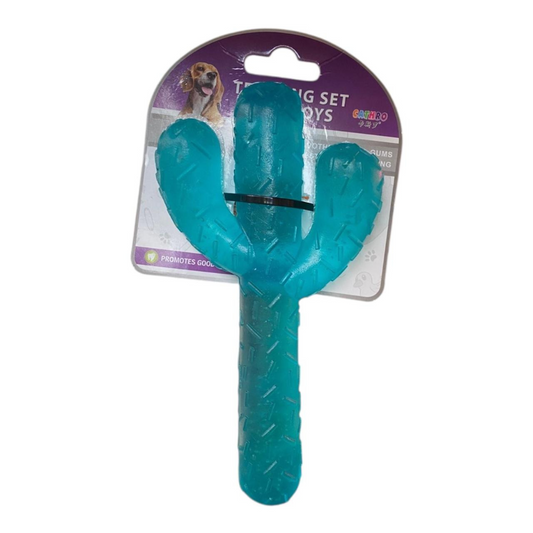 Juguete para Perro Rasca Encías En Forma De Cactus Rígido 18 Cm