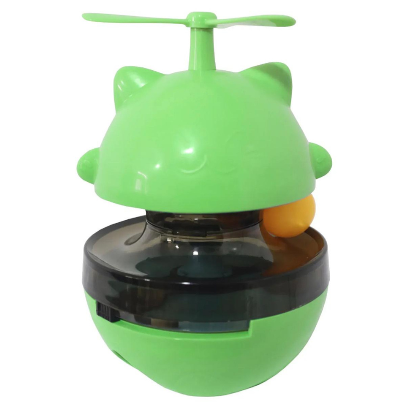 Juguete Para Gato Interactivo Porta Premio Con Pelota Y Hélice