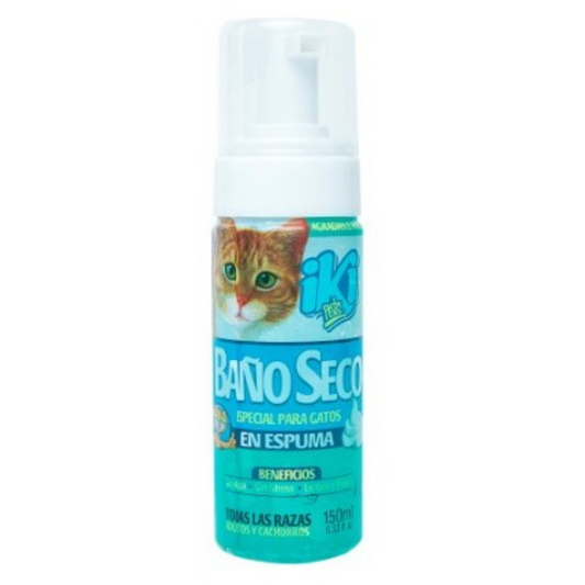Baño Seco Iki Pets Para Gato 150 Ml Aseo