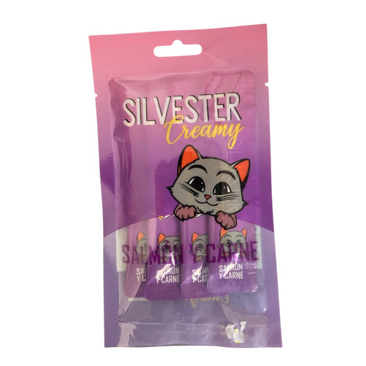 Snack Para Gatos Silvester Creamy  X 4 Unidades