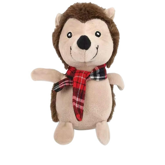 Juguete Peluche Para Perro Con Sonido Erizo 16 Cm