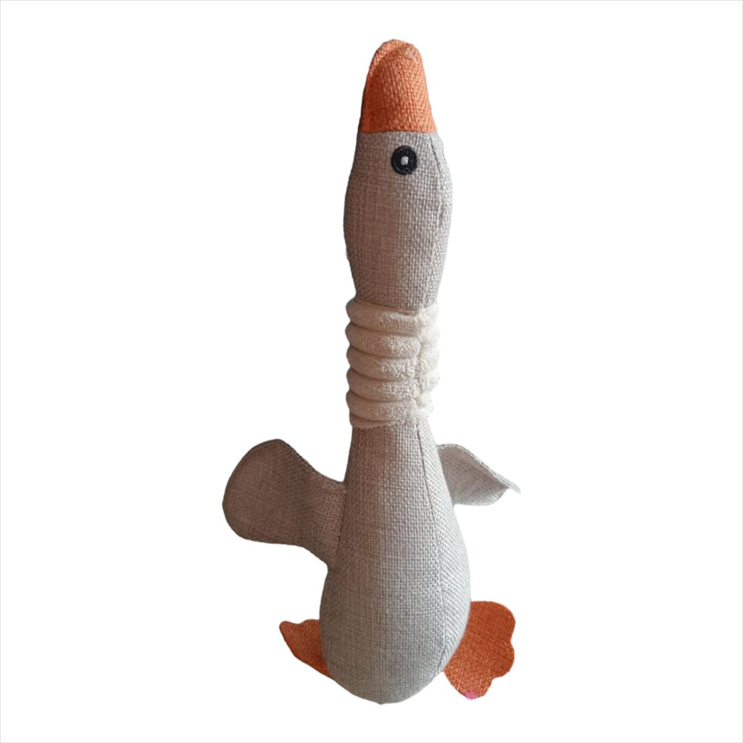 Juguete para Perro Peluche en Forma de Pato 33 cm con Sonido