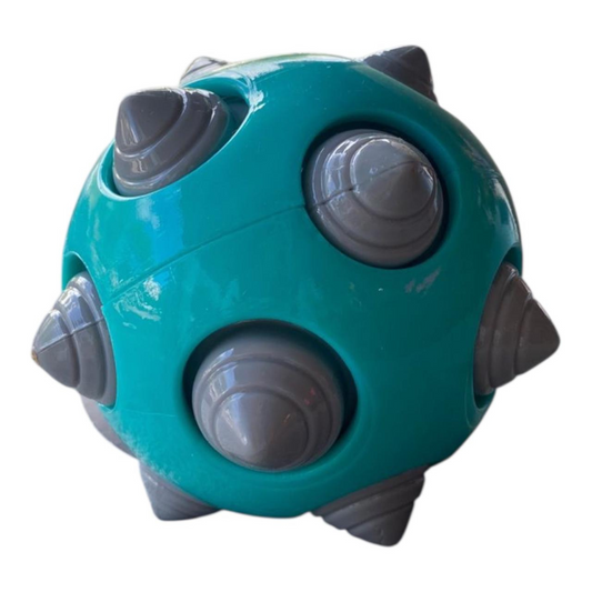 Juguete Para Perro Pelota Con Sonido Y Taches 11 Cm Diámetro