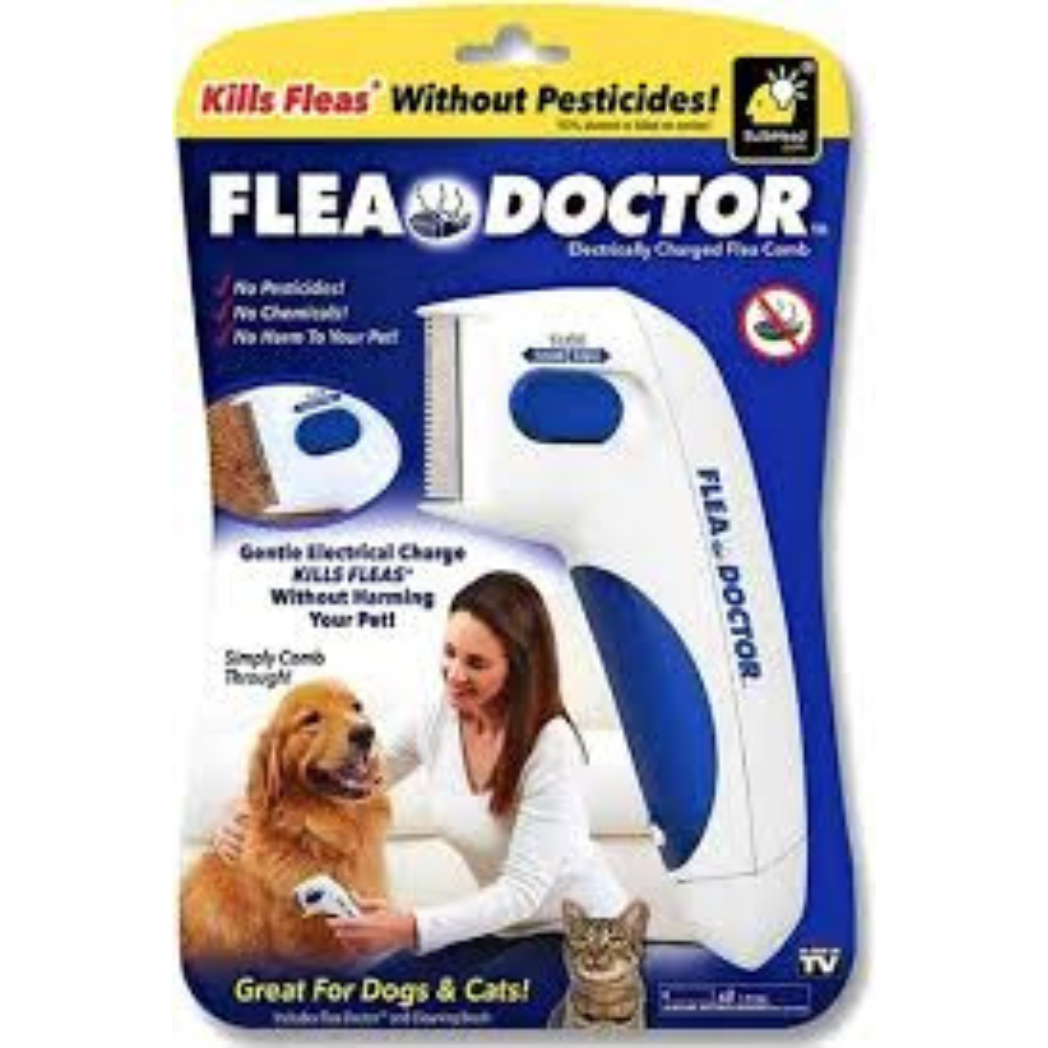 Cepillo Electrónico Para Mascotas Flea Doctor Para Eliminar Pulgas Aseo