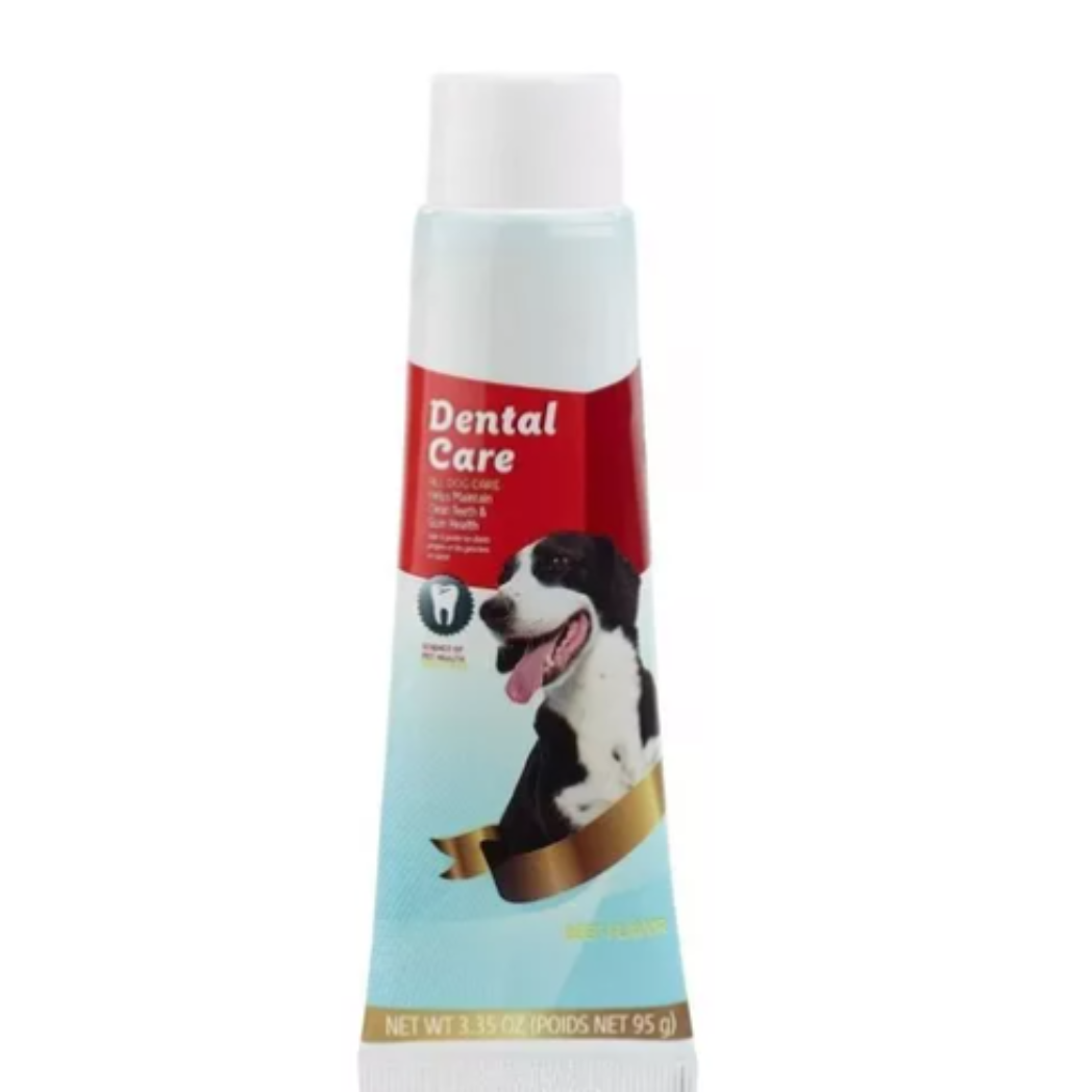 Crema Dental Para Mascotas Perros Sabor a Carne Aseo