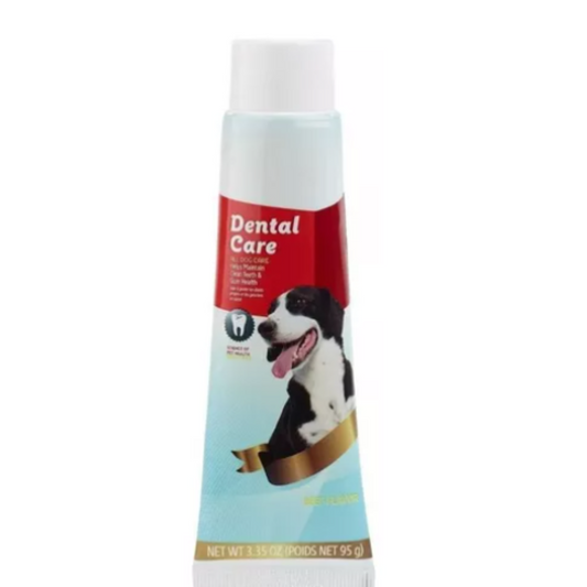 Crema Dental Para Mascotas Perros Sabor a Carne Aseo