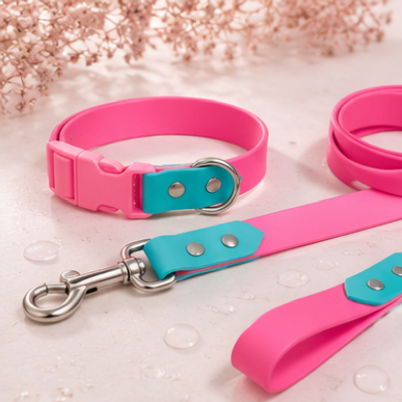 Collar + Traílla Talla M Impermeable Para Perros Medianos y Grandes