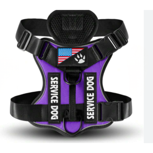 Arnés Pechera Con Traílla Service Dog Talla L Para Perros Medianos Y Grandes