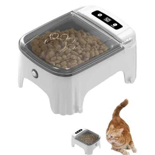 Comedero Dispensador Automático Para Mascotas Con Sensor