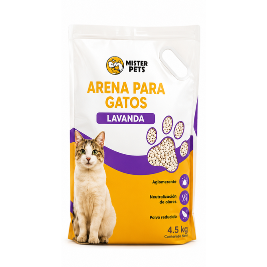 Aseo Arena Para Gatos Mister Pets 4.5 Kg