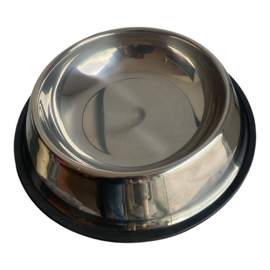 Comedero Acero Inoxidable Para Mascotas 21 Cm Diámetro Grande