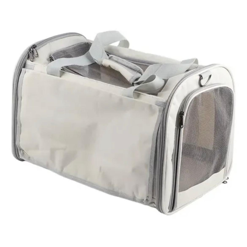 Bolso Transportador Guacal Para Mascotas Laterales En Malla