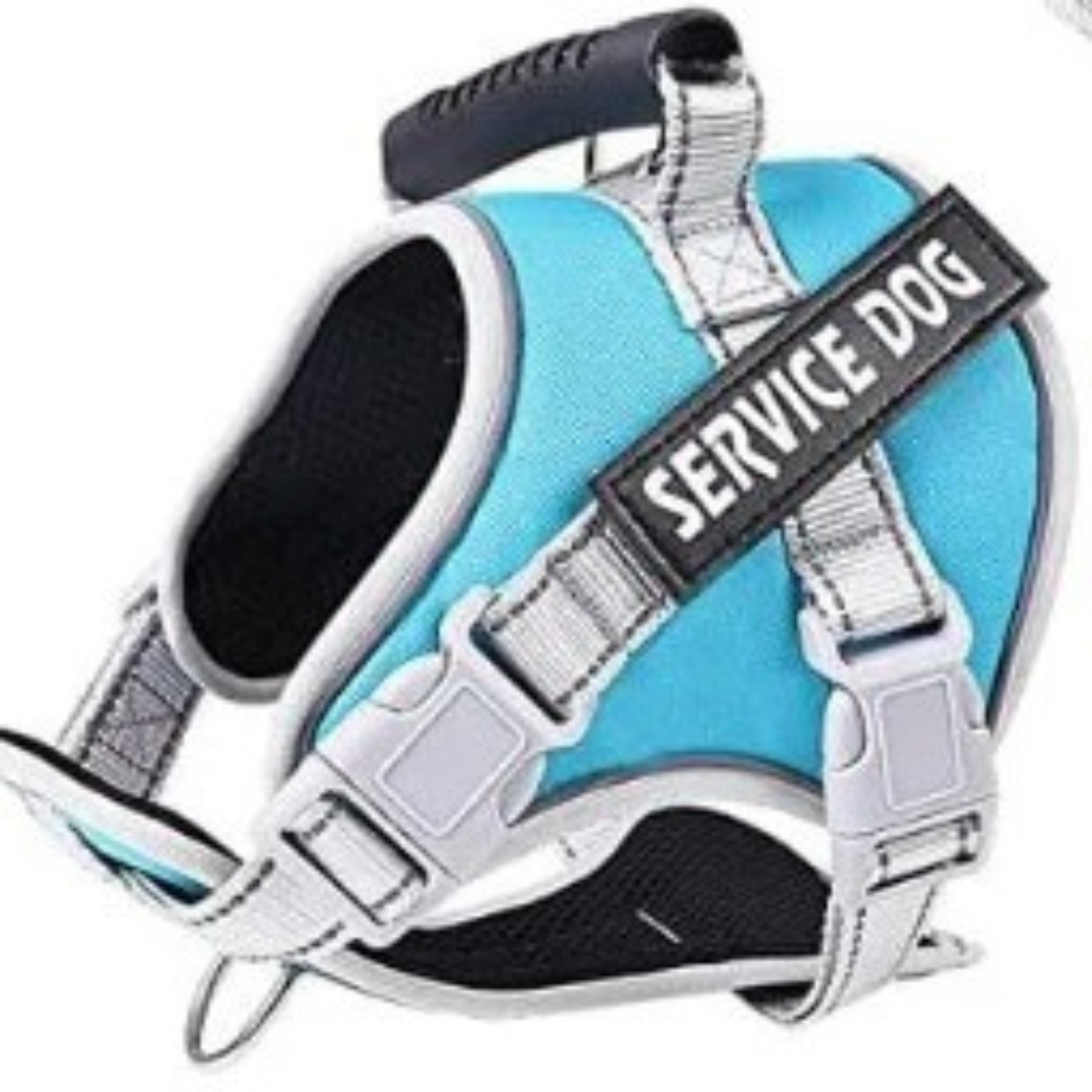 Pechera Arnés Chaleco Perro Service Dog Acolchado Resistente Talla M