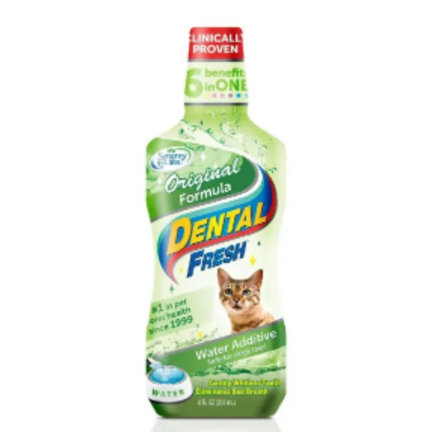 Dental Fresh Water Additive Para Perros y Gatos 237 Ml Aseo