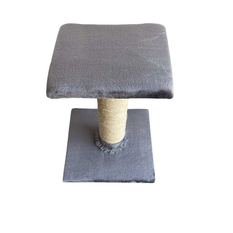 Rascador De Mesa Para Gatos Con Poste De Sisal Y Juguete Colgante 47x35x35