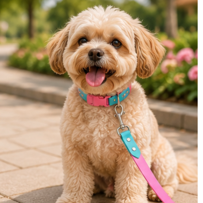 Collar + Traílla Talla M Impermeable Para Perros Medianos y Grandes