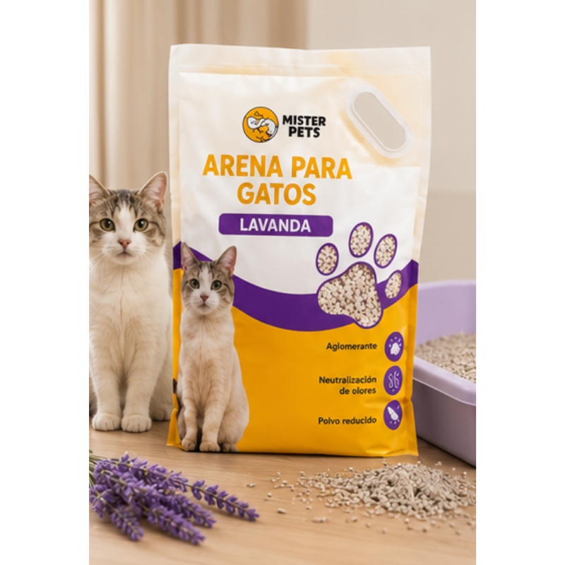 Aseo Arena Para Gatos Mister Pets 4.5 Kg