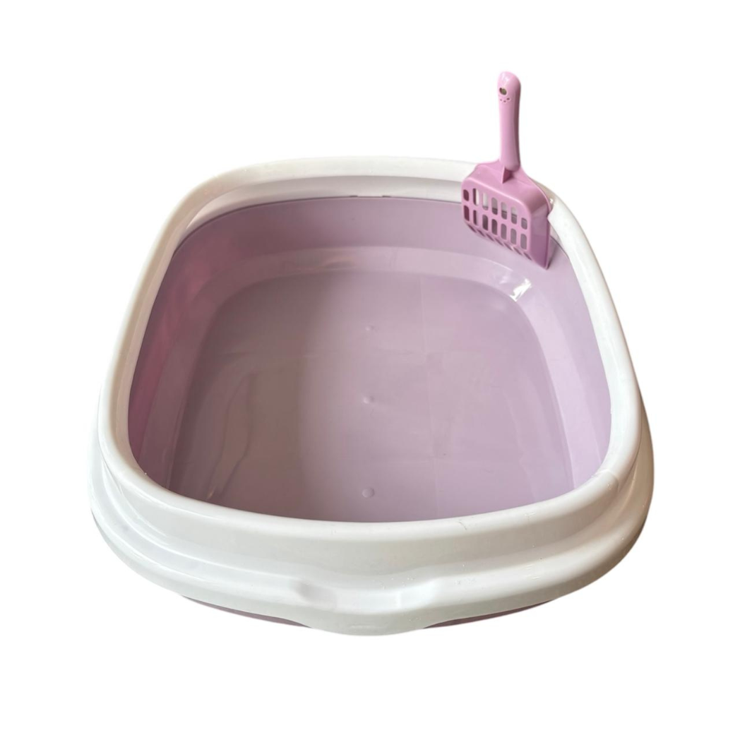 Arenero Mediano Para Gatos Con Pala 47x40x12 Cm