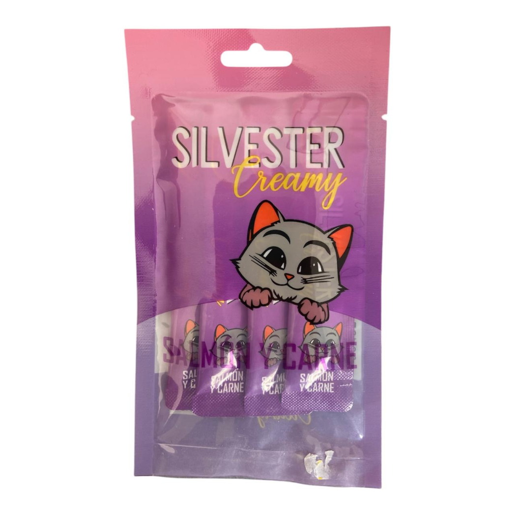 Snack Para Gatos Silvester Creamy  X 4 Unidades