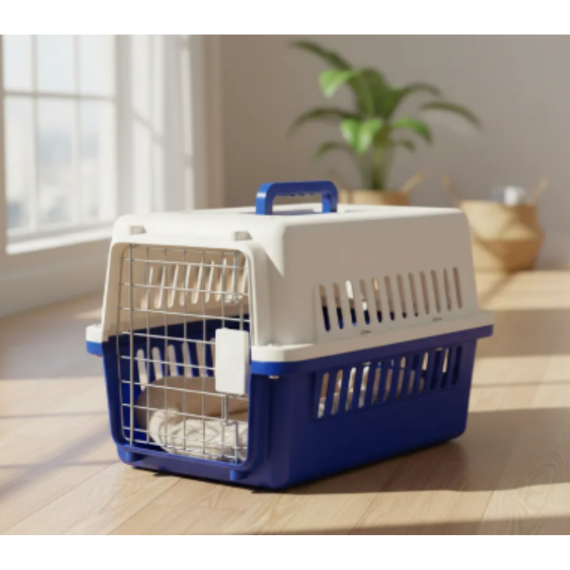 Guacal Mediano Para Mascotas Con Puerta De Reja 58x37x37 Cm Transportador