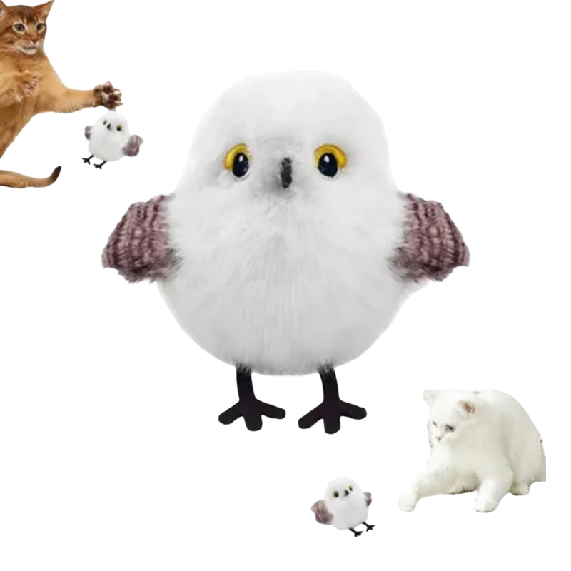 Juguete para Gato  Interactivo Recargable Ave Con Movimiento Y Sonido