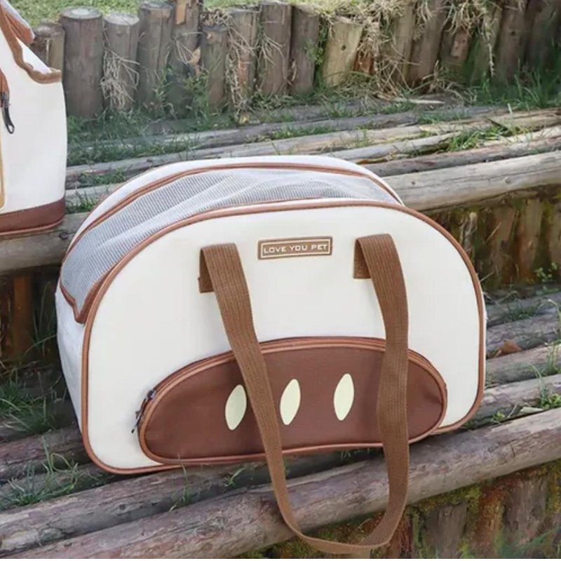 Bolso Transportador Tipo Guacal Para Mascotas Pequeñas 23 Cm De Alto