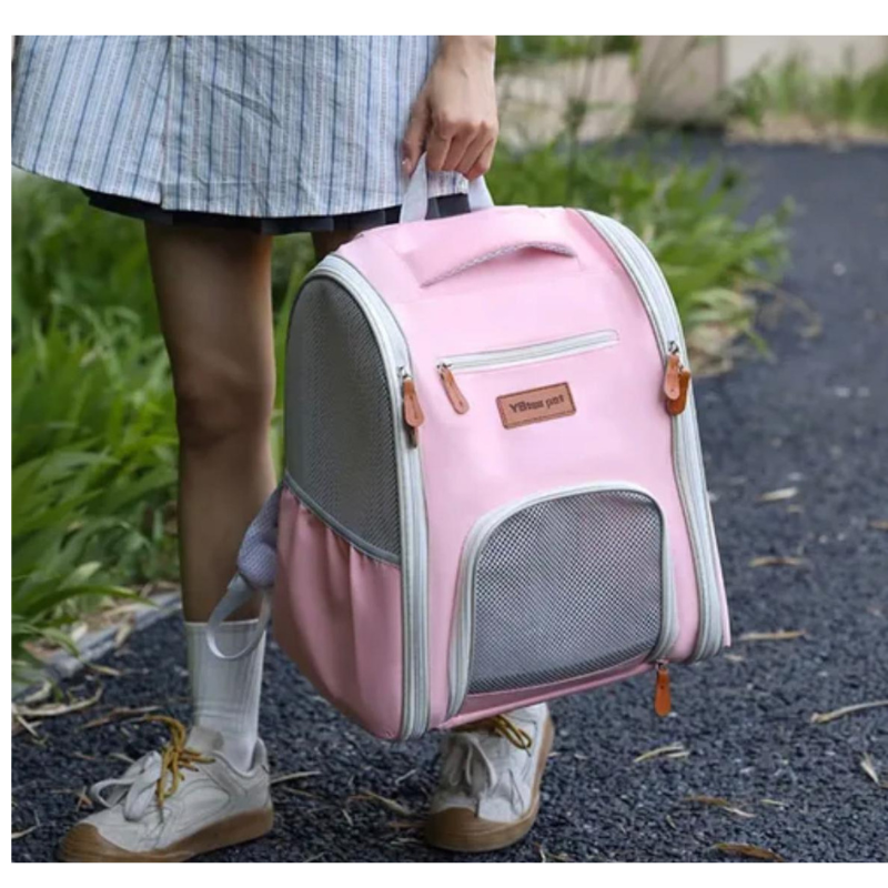 Bolso Morral Transportador Para Mascotas 40x32x26 Cm