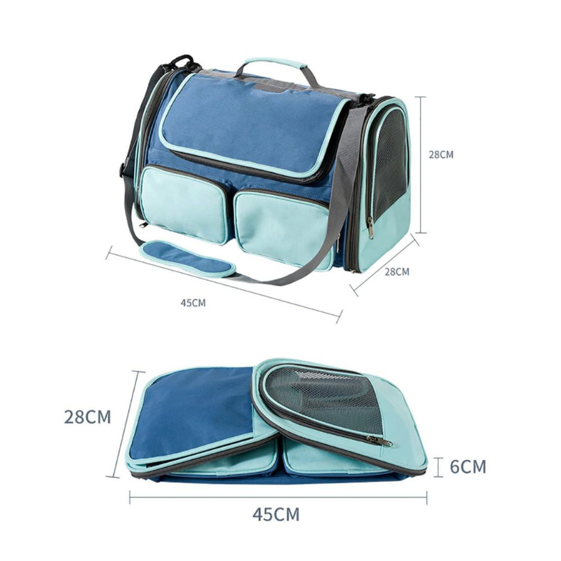 Bolso Transportador Guacal Para Mascotas 28 Cm De Alto