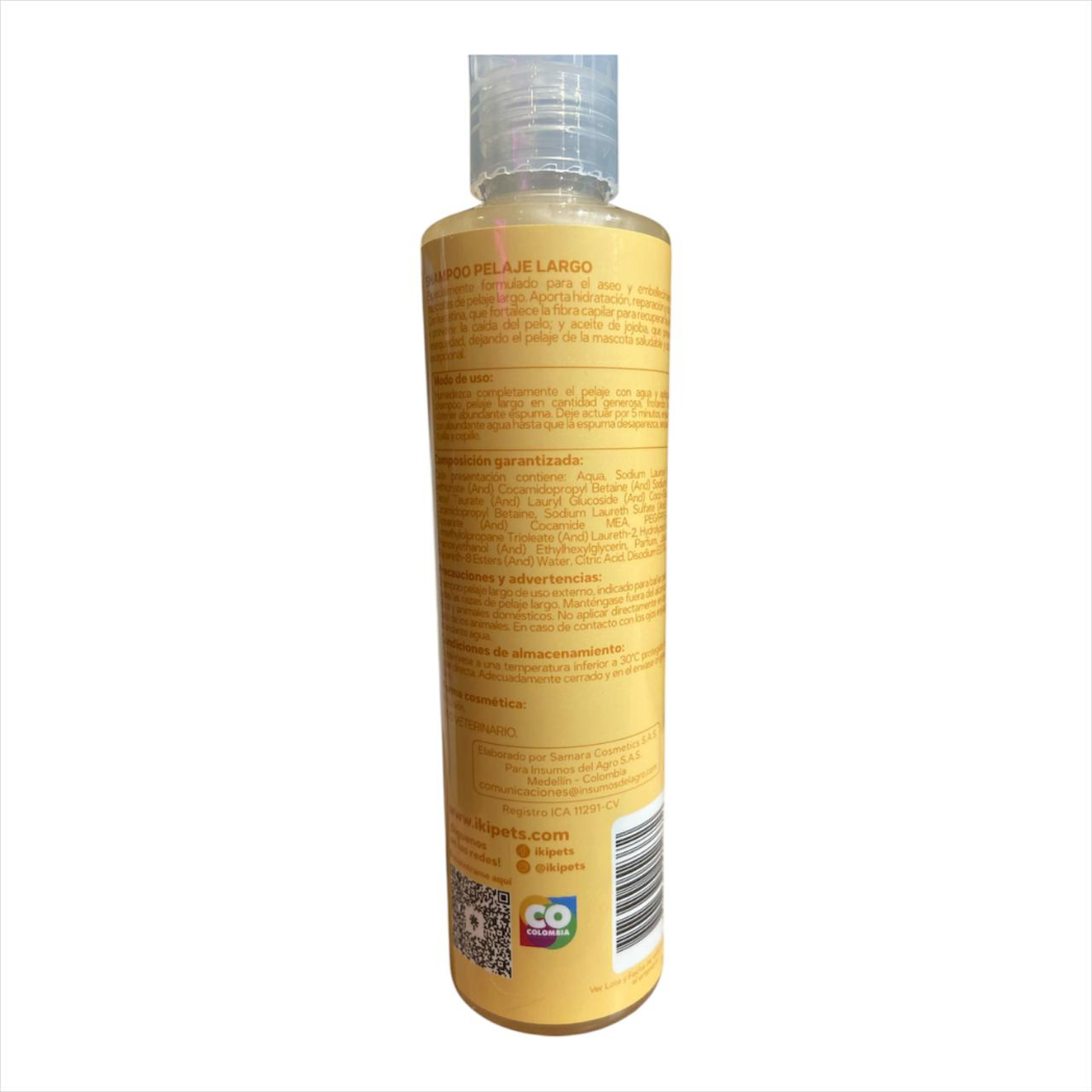 Shampoo Iki Pets Para Perros De Pelo Largo 240 Ml Aseo