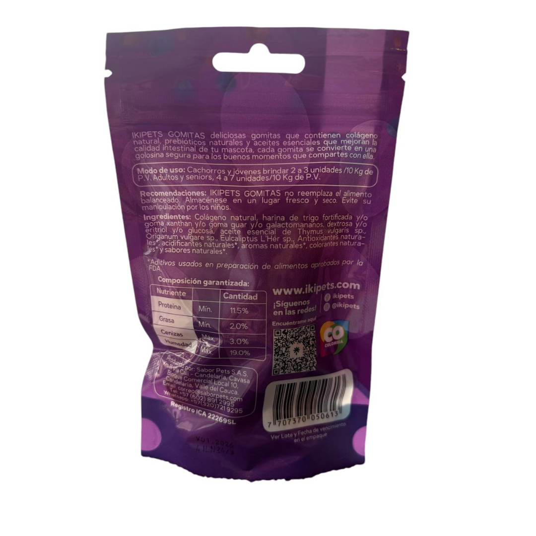 Snack para Perro Gomitas Iki Pets 75 Gr