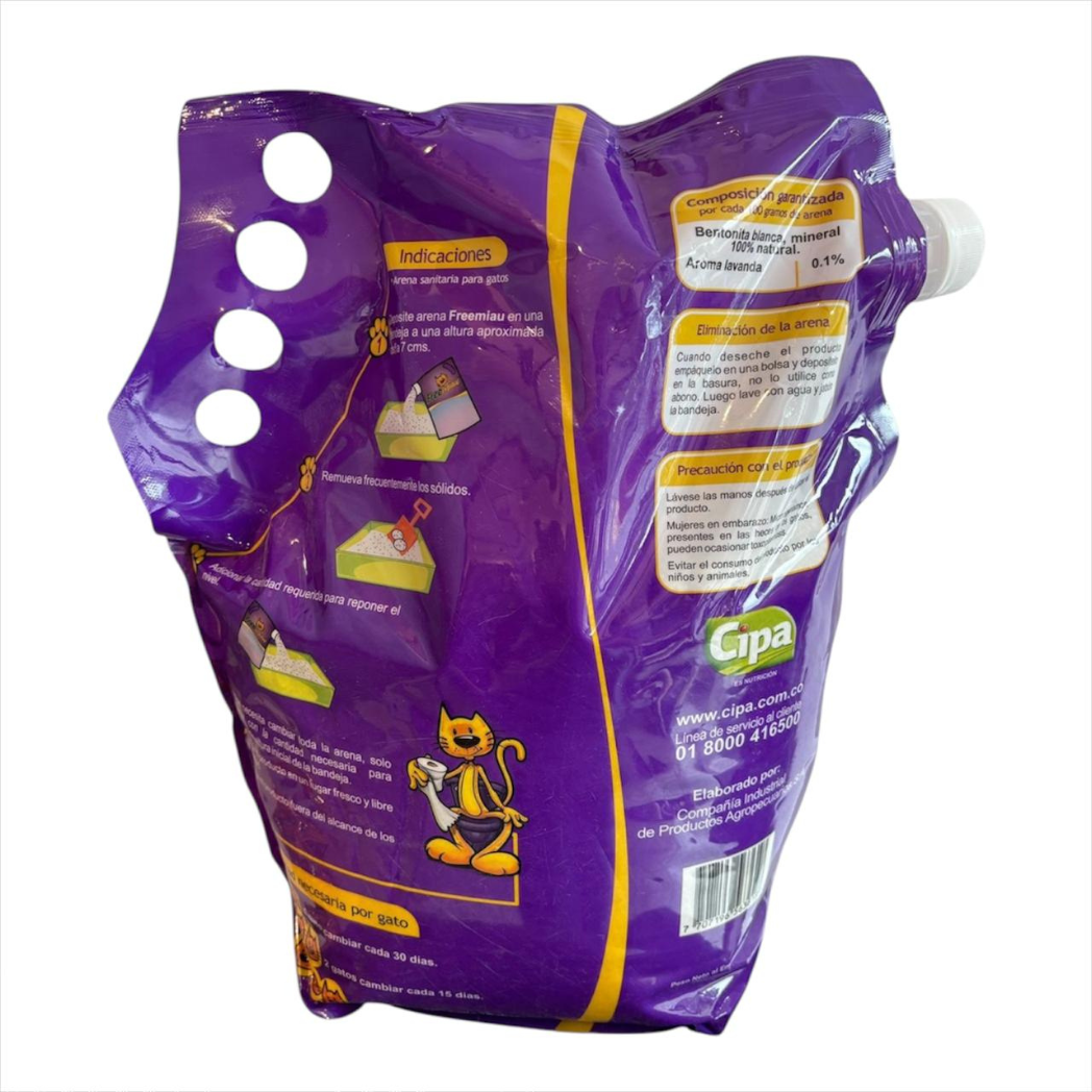 Arena Para Gatos Freemiau Lavanda Aseo